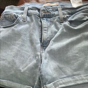 Levi's Light Blue Jean Shorts